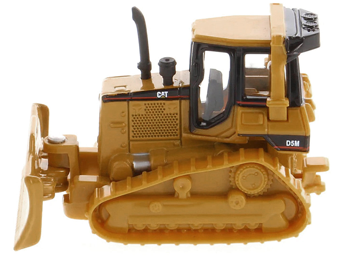 CAT Caterpillar D5M Track-Type Tractor Yellow 1/87 (HO) Diecast Model by Diecast Masters-1