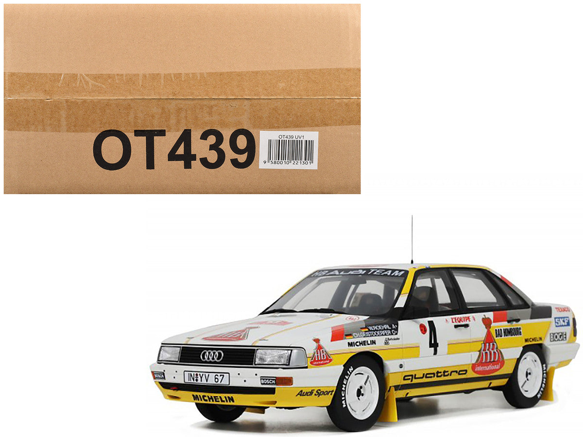 Audi 200 Quattro #4 Walter Rohrl - Christian Geistdorfer "Rallye Automobile Monte Carlo" (1987) Limited Edition to 3000 pieces Worldwide 1/18 Model Car by Otto Mobile-4