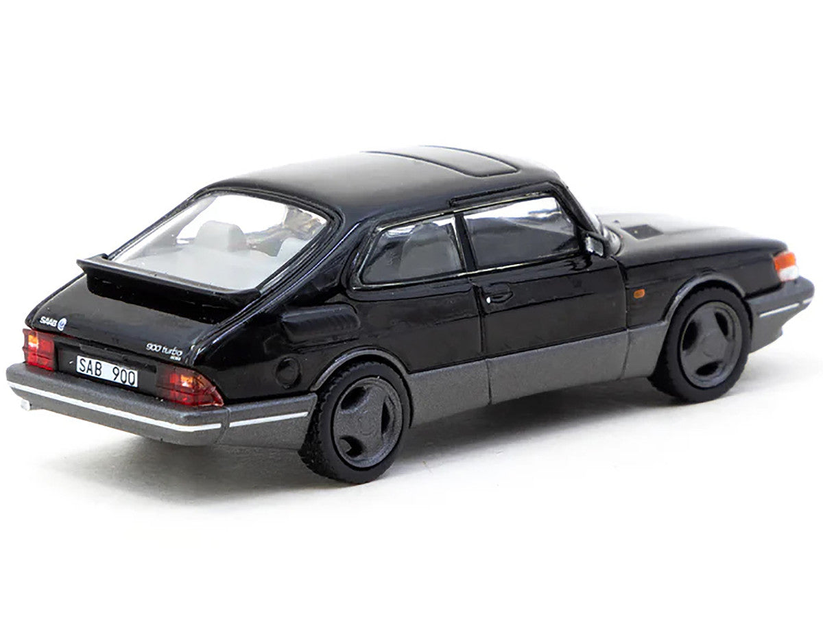 Saab 900 Turbo Black "Global64" Series 1/64 Diecast Model by Tarmac Works-0