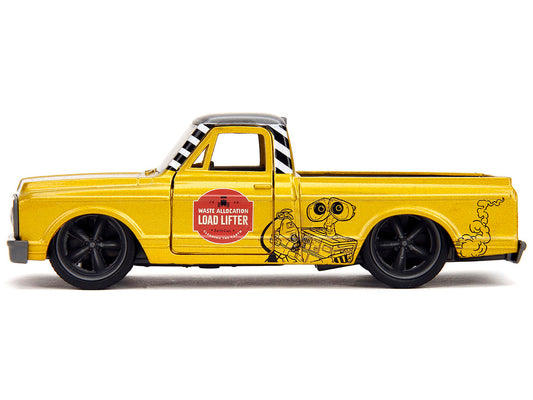 1972 Chevrolet Cheyenne Pickup Truck Gold Metallic with Gray Top "Wall-E" (2008) Movie "Hollywood Rides" Series 1/32 Diecast Model Car by Jada-0