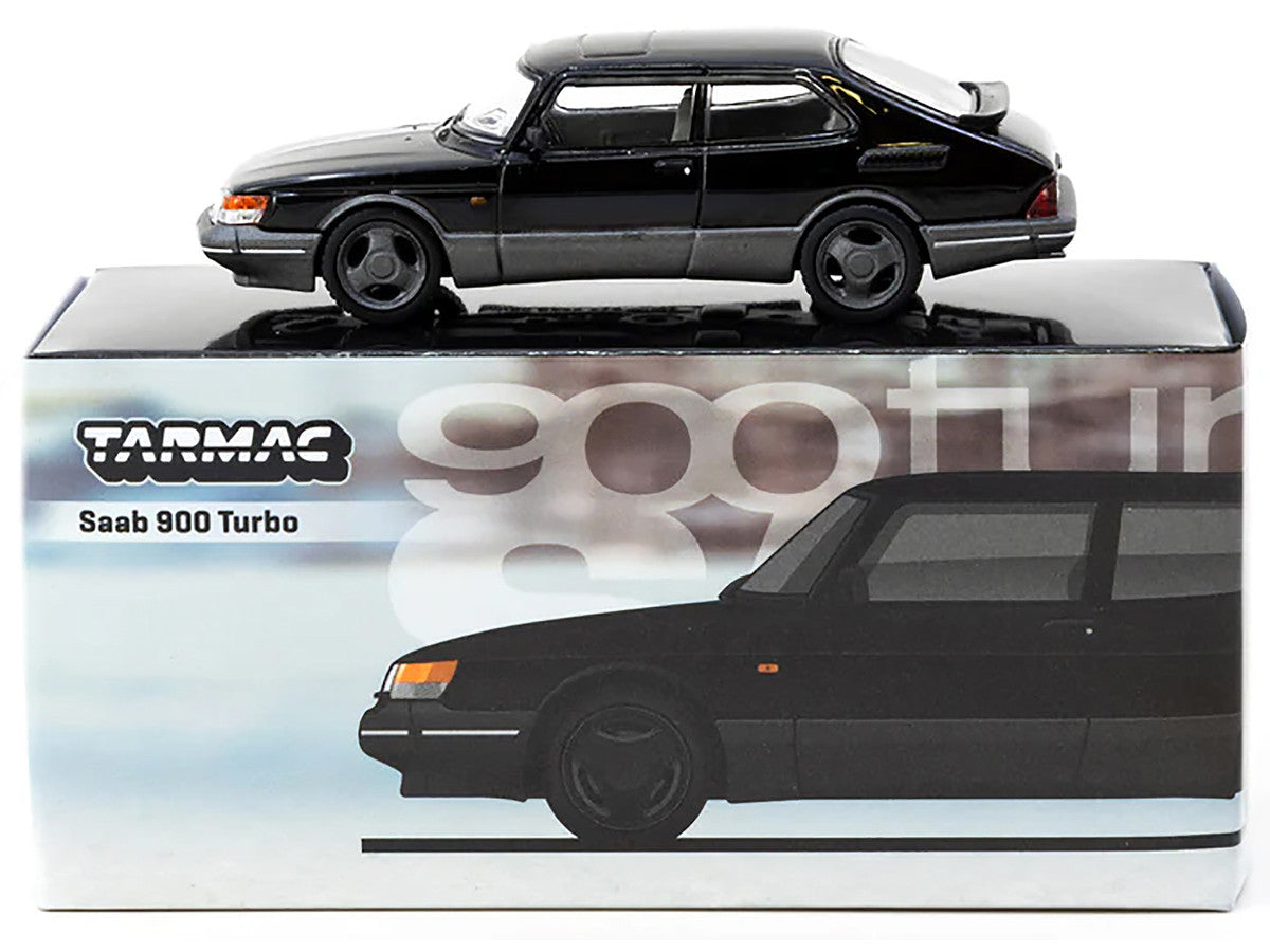 Saab 900 Turbo Black "Global64" Series 1/64 Diecast Model by Tarmac Works-1