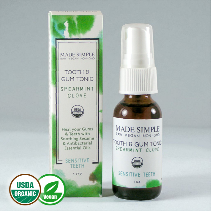 Spearmint Clove Tooth & Gum Tonic - Certified Organic, Vegan & Cruelty-free-0