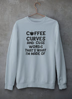 Coffee Curves & Cuss Word Sweat Shirt-2